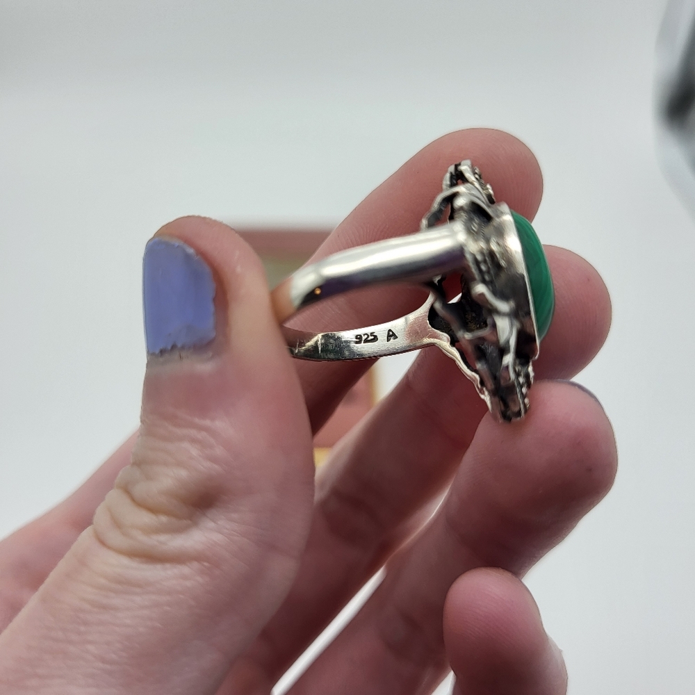 925 silver ring US size 8 - Picture 3 of 5